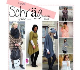 FREEbook - Schräg - Poncho, Kleid, Oberteil Gr. 34 - 50